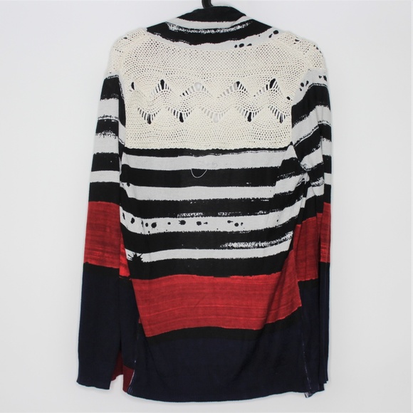 Desigual Spell Out Open Cardigan Sweater A498 - Picture 6 of 7